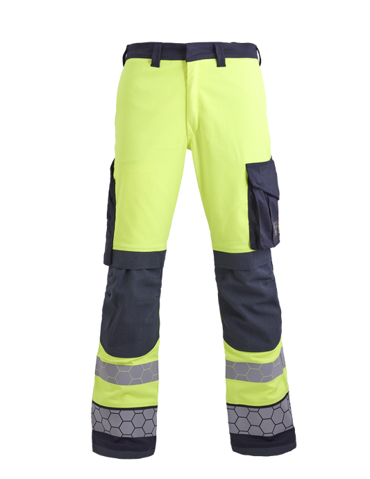 ProGARM TR259M Gen 2 Hi-Vis Two-Tone Combat Stretch Arc Flash Trousers Hi-Vis Yellow/Navy