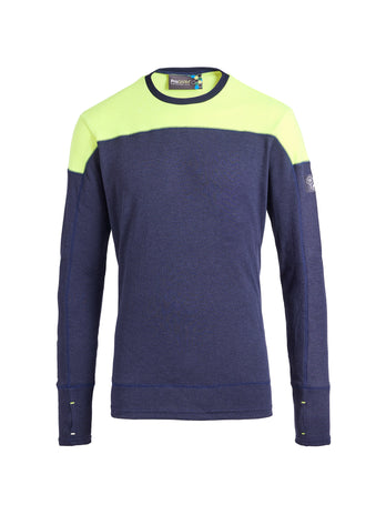 ProGARM TS254F Ladies Yellow and Navy Long Sleeve Arc Flash T-Shirt 8.3 cal/cm² APC 1