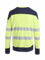 ProGARM TS259M Hi-Vis Yellow/Navy Long Sleeve Arc Flash T-Shirt 8.3 cal/cm² APC 1