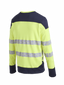 ProGARM TS259F Ladies Hi-Vis Yellow/Navy Long Sleeve Arc Flash T-Shirt 8.3 cal/cm² APC 1