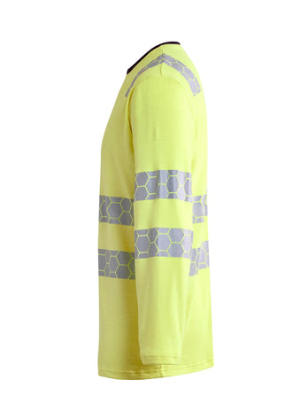 ProGARM TS270F Ladies Hi-Vis Yellow Long Sleeve Arc Flash T-Shirt 8.3 cal/cm² APC 1