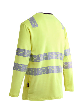 ProGARM TS270M Hi-Vis Yellow Long Sleeve Arc Flash T-Shirt 8.3 cal/cm² APC 1