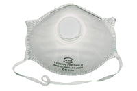 TY0929V moulded FFP2 valved dust mask with exhalation valve and elastic head straps