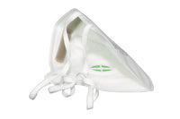 TY1729V FFP2 fold flat dust mask, inside view with head straps