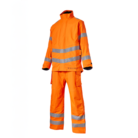 ProGARM WT240F Ladies GORE-TEX PYRAD Hi-Vis Orange Stretch Waterproof Arc Trousers 30 cal/cm² APC 2