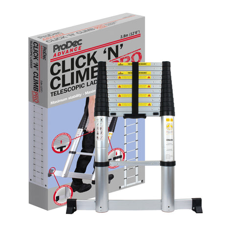 ProDec CCTL38B Click 'n' Climb PRO 3.8m Telescopic Ladder