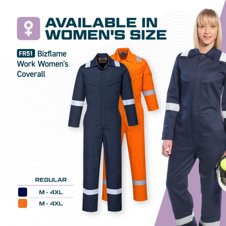 Portwest FR50 Bizflame Plus FR/AS Coverall