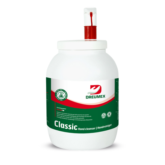 Dreumex Classic hand cleaner gel 2.8 Litre pot with pump DXC-28P4