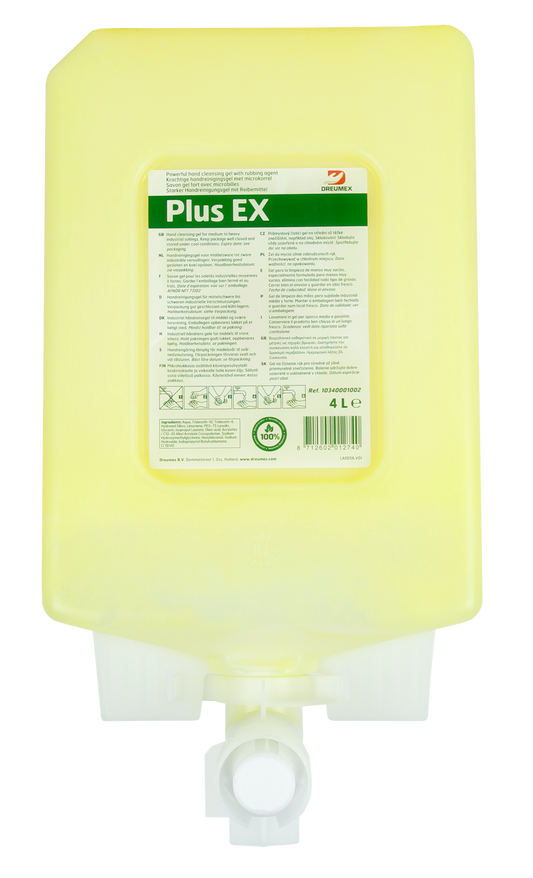 Dreumex Plus hand cleaner gel 4 Litre EX4000 cartridge DXP-EX4K43