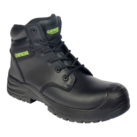 Apache Edmonton Recycled Leather Safety Boot Black S7 Rated