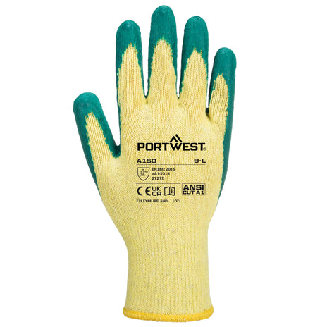 Portwest A150 Grip 10 Latex Economy Glove (Pack of 12)