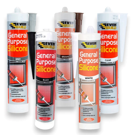 Everbuild General Purpose Silicone 280ml Pack of 6