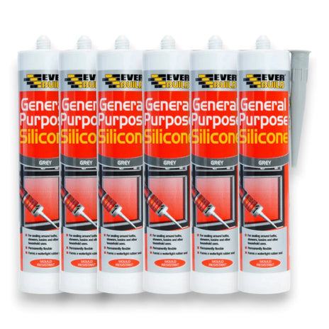 Everbuild General Purpose Silicone 280ml Pack of 6