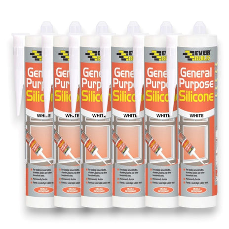 Everbuild General Purpose Silicone 280ml Pack of 6