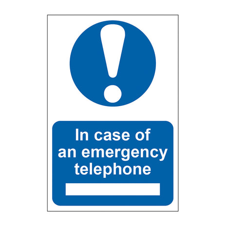 Spectrum Industrial In Case of Emergency Telephone Sign 0167