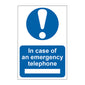 Spectrum Industrial In Case of Emergency Telephone Sign 0167