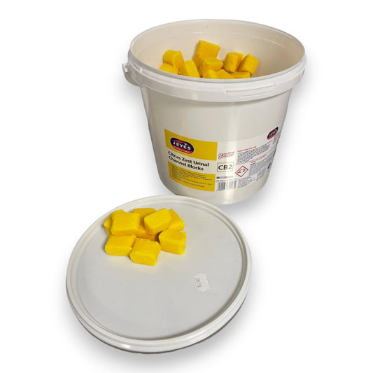 Jeyes Urinal Blocks Citrus Zest Scented Bulk Toilet Urine Odour Deodoriser - 3kg