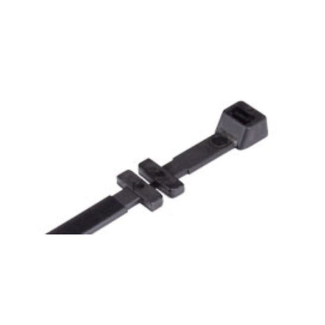 Krimpterm Cable Tray Fixing Ties - Black - Pack of 100