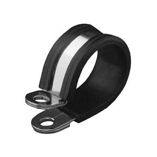 Krimpterm Rubber lined BZP P Clips - Pack of 50
