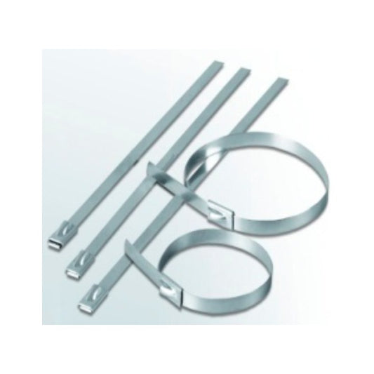 Krimpterm Stainless Steel Cable Ties (Grade 316) - Pack of 100