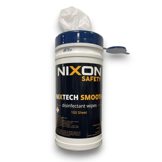 Nixtech Smooth Antibacterial Wipes - Tub of 100 Alcohol Disinfectant Wipes for Cleaning Surfaces and Hands – Extra Strong