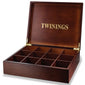 Twinings 12 Compartment Wooden Tea Display Box (Empty), Holds 120 Envelopes - NWT034