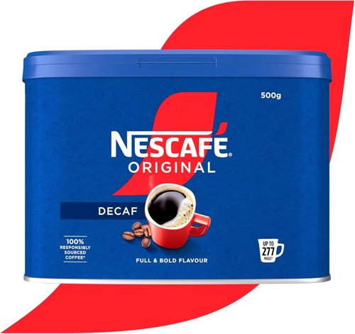 Nescafe Original Decaf Instant Coffee, 500g Tin (NWT054)