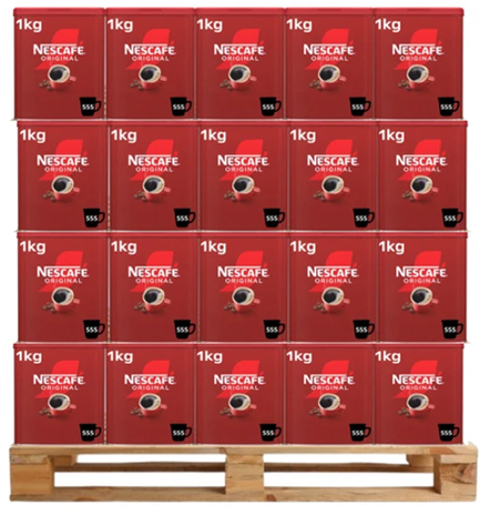 Nescafe Original Instant Coffee Granules, 1kg Tin - NWT056