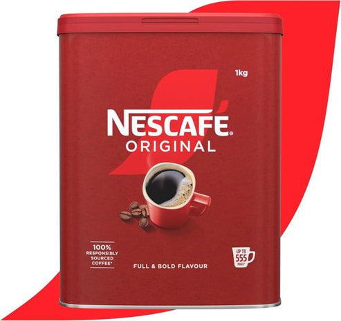 Nescafe Original Instant Coffee Granules, 1kg Tin - NWT056