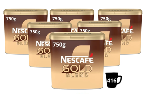 Nescafe Gold Blend Freeze Dried Instant Coffee, 750g Tin - NWT059
