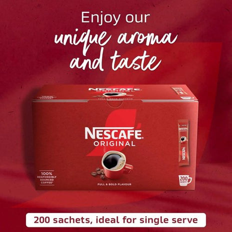 Nescafe Original One Cup Coffee Sticks, Pack of 200 - NWT064