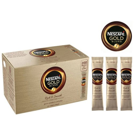 Nescafe Gold Blend Coffee Sticks, Pack of 200 - NWT066