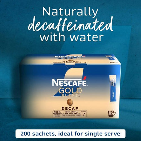 Nescafe Gold Blend Decaf Coffee Sticks, Pack of 200 - NWT067