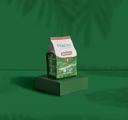 Percol Fairtrade All Day Americano Ground Coffee, 200g - NWT094