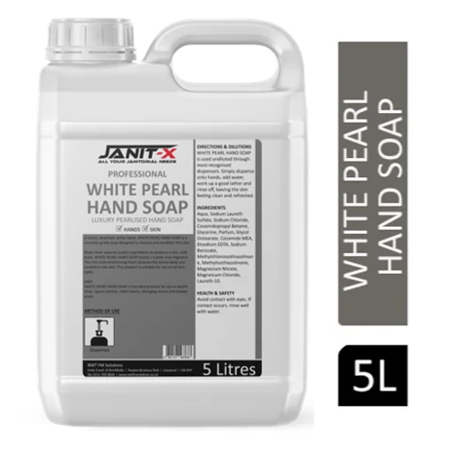 Janit-X Professional White Pearlised Hand Soap, 5 Litre