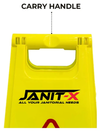 Janit-X Wet Floor and Cleaning in Progress A-Frame Sign