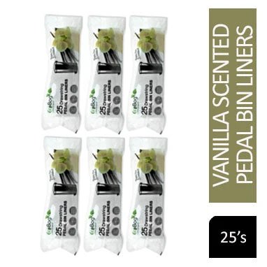 Ecobag Vanilla Scented Pedal Bin Liners 30L, Case of 600 - NWT4475