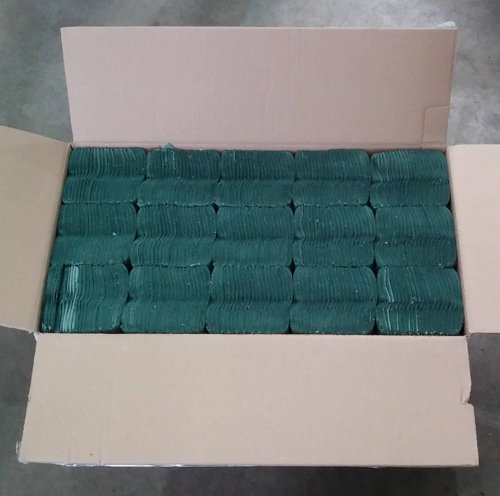 Janit-X 1 Ply Green C-Fold Hand Towels, Case of 2520