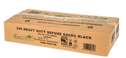 Janit-X Heavy Duty Black Refuse Sacks 15kg, Box of 200 - NWT567