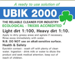 Janit-X UBIK 2000 Universal Cleaner and Degreaser Concentrate, 5 Litre - NWT6286