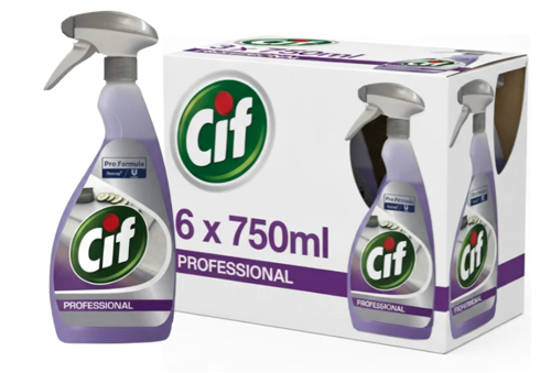 Cif Pro Formula 2in1 Kitchen Cleaner Disinfectant Spray, 750ml - NWT6745
