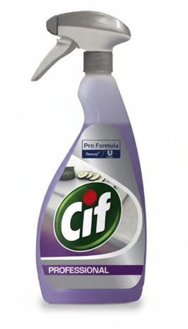 Cif Pro Formula 2in1 Kitchen Cleaner Disinfectant Spray, 750ml - NWT6745