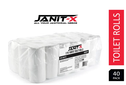 Janit-X 2 Ply 320 Sheet Toilet Rolls, Pack of 40 - NWT7509