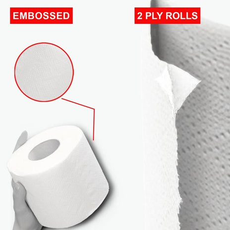 Janit-X 2 Ply 320 Sheet Toilet Rolls, Pack of 40 - NWT7509