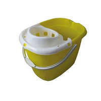 Janit-X 15 Litre Colour Coded Mop Bucket with Clip On Wringer Yellow