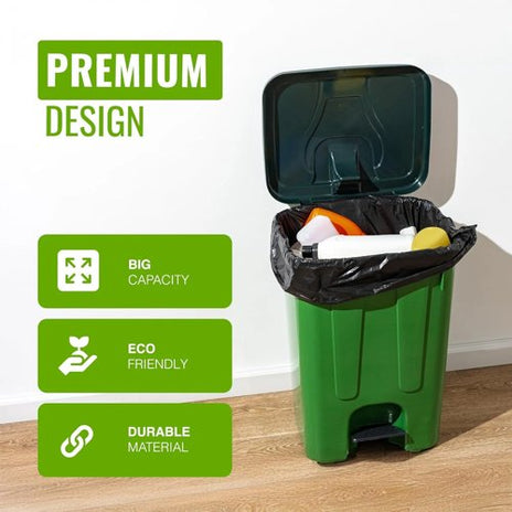 Ecobag Heavy Duty Black Bin Bags 50L, 35 Micron - NWT8181