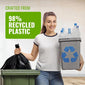 Ecobag Heavy Duty Black Bin Bags 50L, 35 Micron - NWT8181