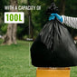 Ecobag Extra Strong Heavy Duty Refuse Sacks 100L, Pack of 50 - NWT8182