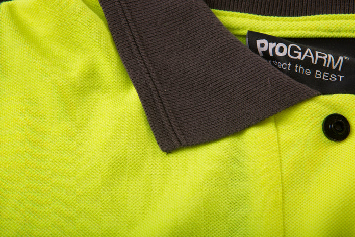 ProGARM 5286 Hi-Vis Yellow Arc Flash Polo Shirt 5.6 cal/cm² APC 1