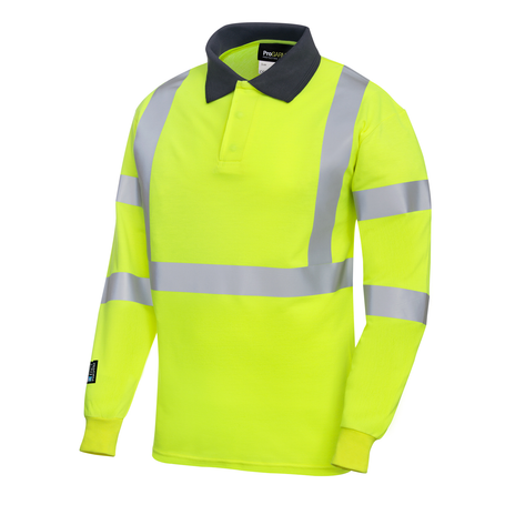 ProGARM 5286 Hi-Vis Yellow Arc Flash Polo Shirt 5.6 cal/cm² APC 1